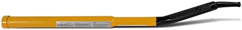 Controle de carga dos EUA Ergo 360 Winch Bar, barra de guincho de carga de alta resistência com ponta angular para guinchos e ligantes de alavanca, design ergonômico com garra sem deslizamento, amarelo, 34 polegadas
