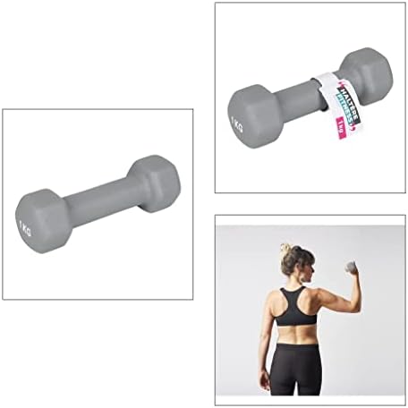 Upfit - Dumbbell 1 kg - Individualmente - Grip Perfect - Shaped para que você possa fazer exercícios versáteis diferentes - permite um treinamento completo - identificador amplo e funcional
