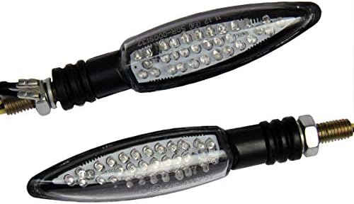 Motortogo Black LED Motorcycle Turn Signals Indicadores compatíveis para 2001 Ducati 996 S