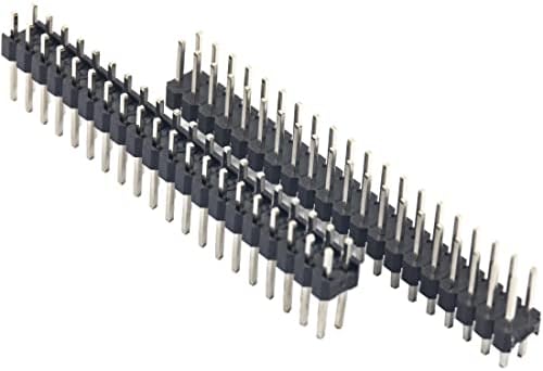 10pcs 1x40 cabeçalhos de 40 pinos macho de 2,54 mm conector de agulha reta de linha única