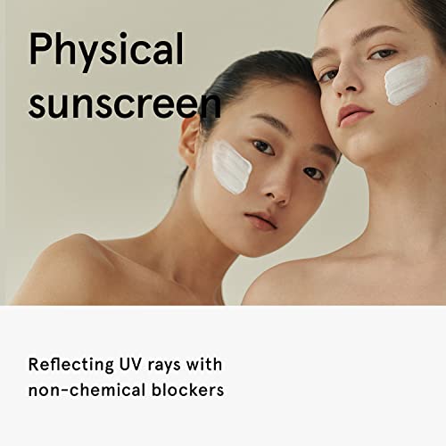 Uma coisa Centella hidratante protetor solar 1,69 fl. Oz. | Creme de sol físico mineral amigável para recifes para o rosto | Cuidados com a pele coreanos