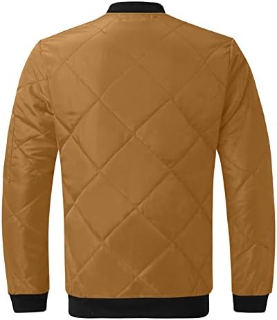 Jackets leves de fqibhug para homens de jaqueta puffer zip masculino casacos de inverno à prova d'água para homens, casaco esportivo com bolsos