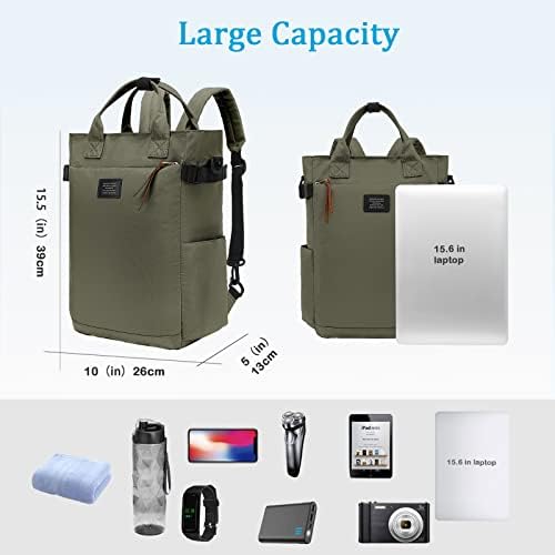 Basicha Power Backpack Purse for Women Great Frelaper Bag Viagem Laptop Livro casual Trabalho Compras Docter enfermeira Bacha