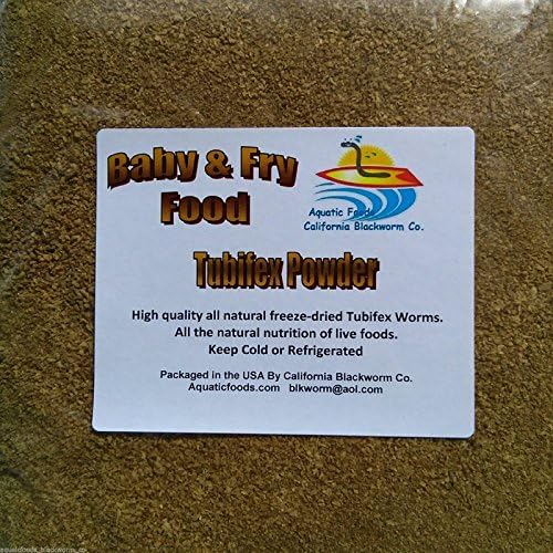 Aquatic Foods Inc. AFB Tubifex Worms Powder Fry & Baby Food… 1/8 lb