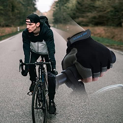 Luvas de treino bictMitc para homens e mulheres, luvas de ginástica anti-deslizamento, luvas de exercício de proteção à palma da palma, luvas de bicicleta respiráveis ​​para andar de bicicleta