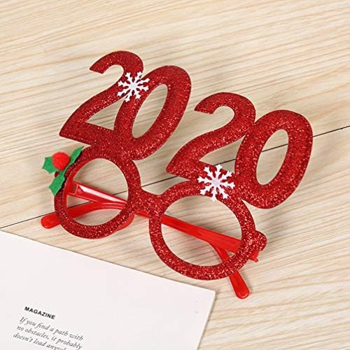 Holibanna Christmas Decor Decor de Natal Diversão de Óculos de sol Diversão 6 PCs 2020 Feliz ano novo copos Fancy Decorative