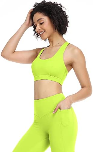 O treino da IcyZone Sports Sports for Women - Fitness Athletic Exercition Running Bra, Ativywear Yoga Tops