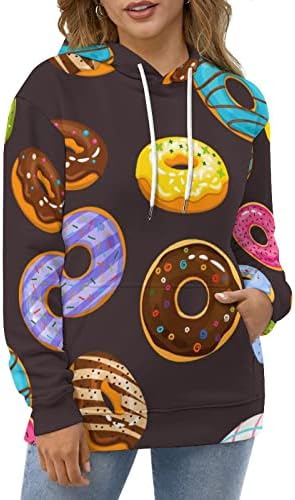 WeedKeycat Chocolate Donut Classic capuz com bolsos da frente engraçado para homens e mulheres