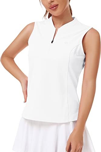 Camisa de tênis feminina de Mofiz Sleeseless Golf Polo Sport Sport Attive T-Shirt Athletic Tee