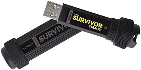 CORSAIR CMFSS3B-512GB Sobrevivente Flash Sobrevivente Stealth 512GB USB 3.0 Flash Drive, preto