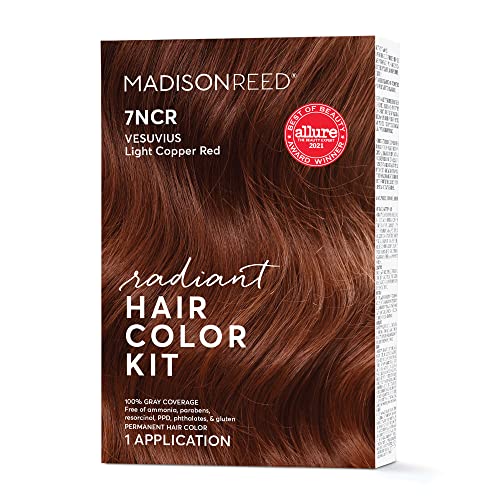 Kit de cor de cabelo radiante de Madison Reed, tons de vermelho