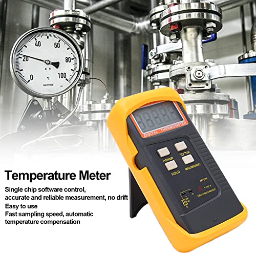 Termômetro industrial, medidor de temperatura com manga de proteção à prova de choque para externo para fábrica