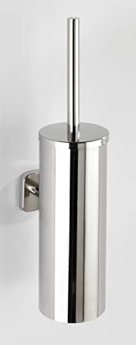 Wenko Die Bessere idee mezzano forma de escova de vaso sanitário fechada, 9 x 40,5 x 13 cm, brilhante
