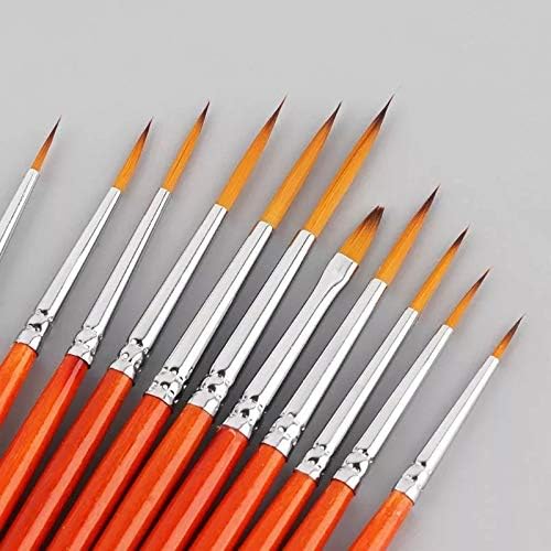 LMMDDP 11pcs/conjunto de detalhes profissionais pincel pincel pincel de ponta fina em miniatura para kits de desenho de