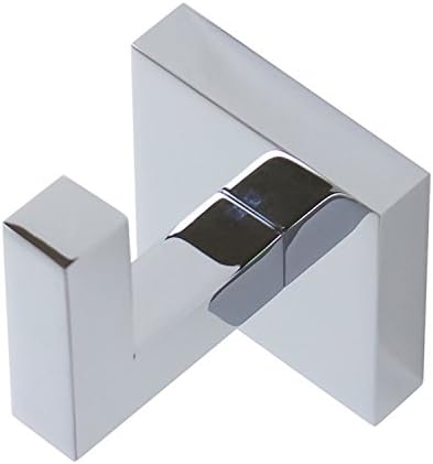 Gedy A026-13 Elba Modern Square Mound Mound Banheiro Hook, Chrome