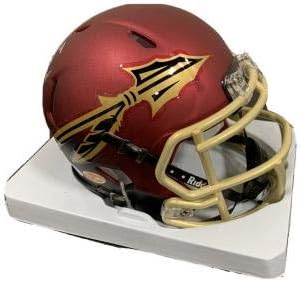 Dalvin Cook assinou a Florida State Seminoles Speed ​​Mini capacete JSA - Mini capacetes da faculdade autografados