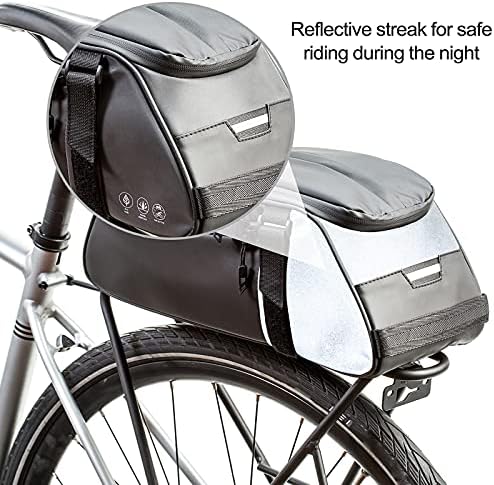 Bolsa traseira de bicicleta Zimfanqi Reflexão, bolsa de panagem de sela à prova d'água, bolsa de bicicleta de bicicleta de