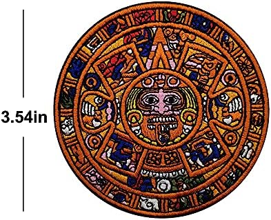 Patch do calendário maia O antigo calendário asteca Mayan Civilization Tatica Militar