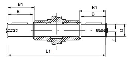 Eixo de saída dupla de NMRV 130 ametrico