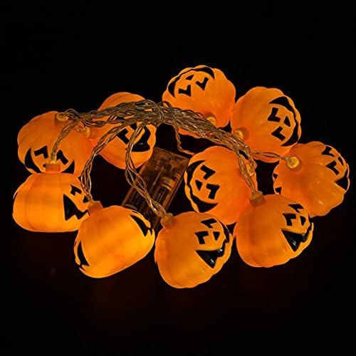 Luzes de cordas LED de Halloween, Festival de Ghost Smiley Pumpkin Decoration Lights, Halloween Decoration Hanging Lights, Bateria Operada para a festa de casamento de Páscoa de Natal, 10 metros com 80 Ligh