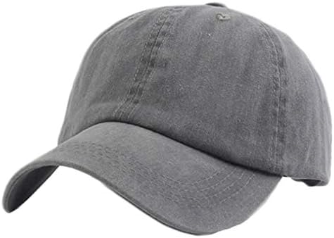 Moda vintage lavado hat angustiado de algodão unissex em branco de baixo perfil jeans papai chapéu de beisebol tap clássico bola de