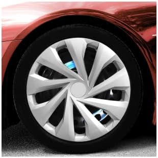Snap 15 de polegada no Hubcaps Compatível com Lexus - Conjunto de 4 tampas de aros para rodas de 15 polegadas - cinza