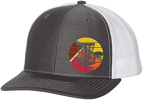 Trenz Shirt Company Disc Golf Golet Target Retro Mens bordado Mesh Back Trucker Hat