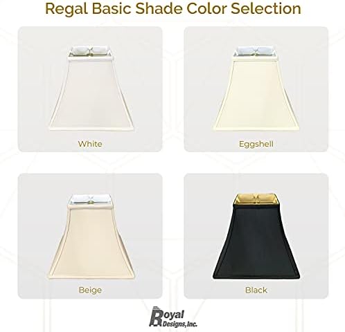 Royal Designs, Inc. BSO-715-14BG Square Bell Basic Lamp Shade, 7 x 14 x 11.5 , bege bege