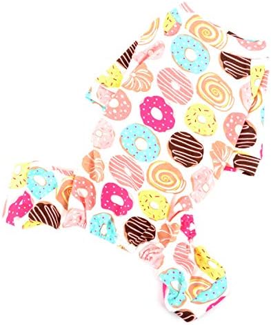 Pijama de algodão ranphy Dogggy adorável impressão de impressão de estimação fofa padrão de rosca de donut pjs britânicos tons de