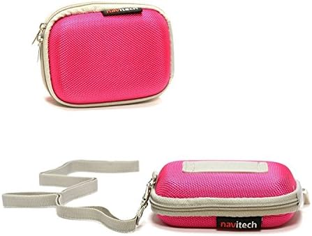 Navitech Pink Hard Protective Watch/pulseira Case compatível com o Smart Fitness