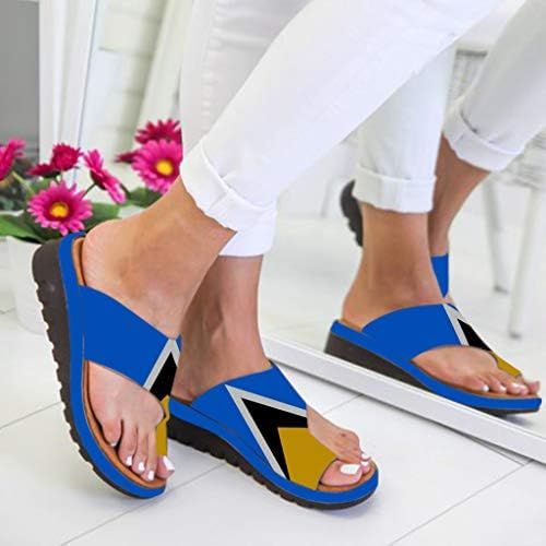 Sandálias de alpargelas para mulheres Cheetah Comfort Style Sandals & Flip Flip para mulheres com apoio de arco para caminhada