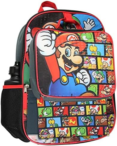 Nintendo 5 PC Shimmer Pixel Caractere 16 Conjunto de combinações de mochila