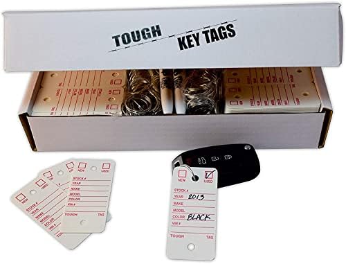 SPSC Products Poly Tag Tags Tags com anéis 500 Contagem de tags. Inclui 500 anéis e 2 teclas de carros de caneta fina,