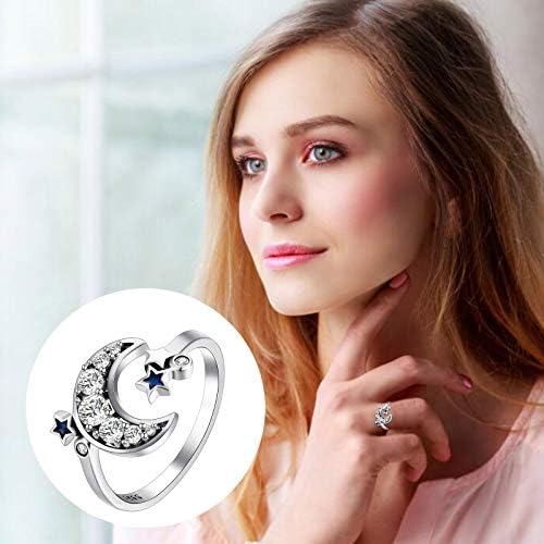2023 ANEL NOVO ANEL Feminino Anel de jóias da moda Personalidade de moda feminina Anel de noivado de zircão embutido Anéis cheios de sinete anel