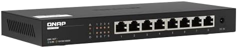 QNAP 8-PORT 2,5GBE plug & play switch de rede não gerenciado