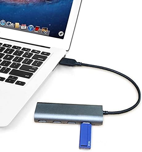 KXDFDC 4-PORT USB 3.0 Alumínio Hub multifuncional Adaptador de alta velocidade para laptop