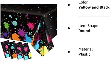 Tabela de mesa de glow tampa toalhas de mesa de neon Partem