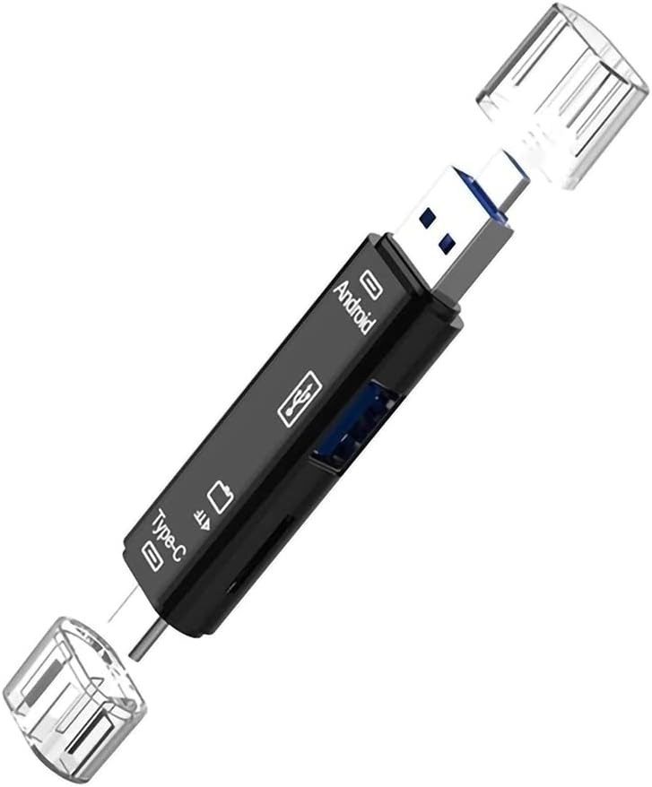 Volt+ 5 em 1 Cartão multifuncional Leitor compatível com cancelamento de ruído ativo livre de tom LG FN7UV possui USB tipo C/ MicroSB/ TF/ USB 2.0/ SD Reader