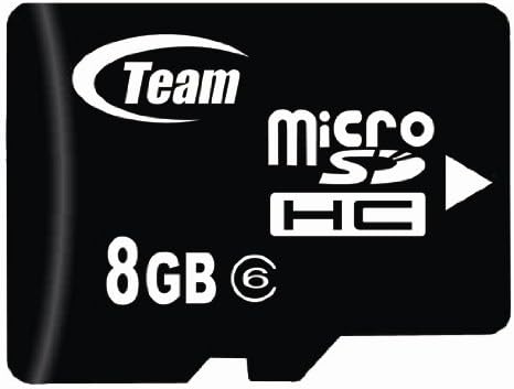 8 GB Turbo Classe 6 Card de memória microSDHC. Alta velocidade para o Samsung M240 M330 M850 Instinct HD vem com um adaptador SD e