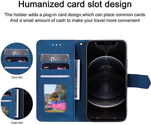 Caixa da carteira XYX para Samsung A52 5G, Retro Stitching PU PU CHURING CABE COM CARTA DE CARTO DE Kickstand Slots de pulso para