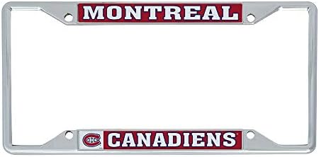 Montreal Canadiens Team NHL National Hockey League Metal Plate Plate Frame para a frente ou atrás do carro oficialmente licenciado