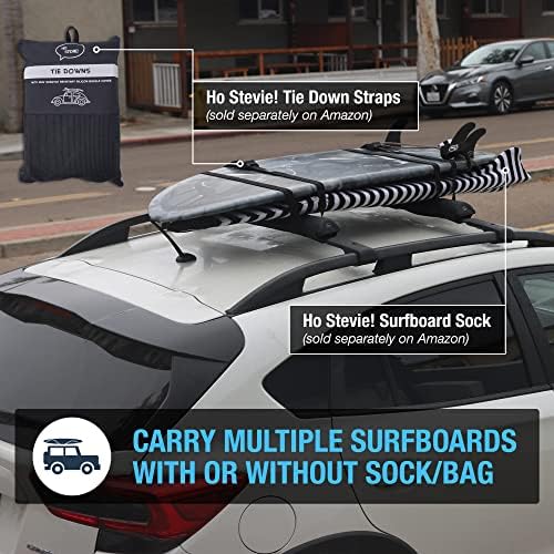 Ho Stevie! Surfboard/sup aero teto rack alfacetas para carros com barras transversais