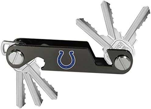 Siskiyou Sports NFL Indianapolis Colts Couro Tri-Fold Wallet & Key Organizer, Tamanho único, preto