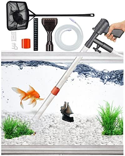 Limpador de cascalho de aquário qzq [edição 2023] Ferramentas de pó de pó de vácuo aquários para trocador de água com aquário