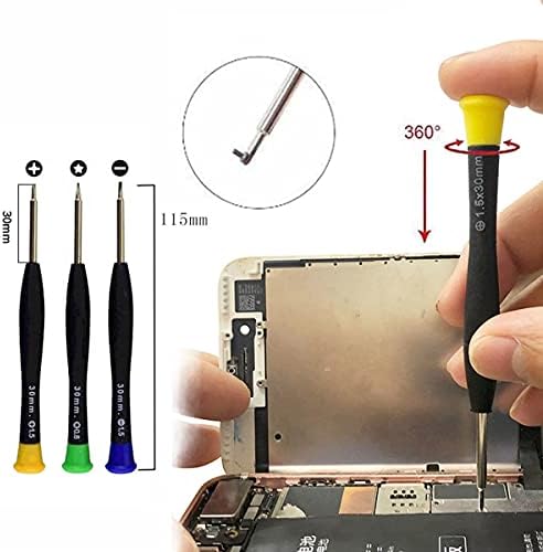 25 PCS Kit Ferramentas de reparo de celular Ferramentas de precisão Conjunto de fenda Electronics S2 Chefe de abrir ferramenta Pry
