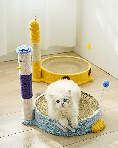 Postagem de arranhões de gato de Yanjing para interno com arranhões de gato de brinquedo Postagem de arranhões para gatinhos/gatos pequenos
