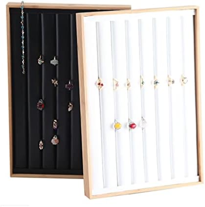 Trexd Wood Jewelry Exibir jóias Bandejas de breujas de colarinhas Organizer Bracelets Showcase pingants caixa