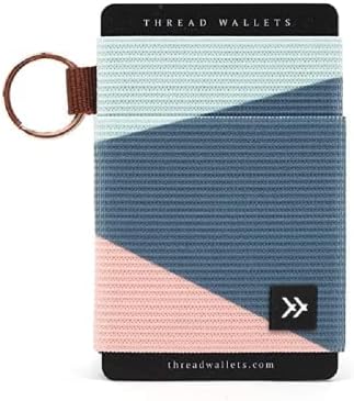 Carteira elástica minimalista fina para homens e mulheres | Pequeno titular do cartão de crédito para o bolso da frente