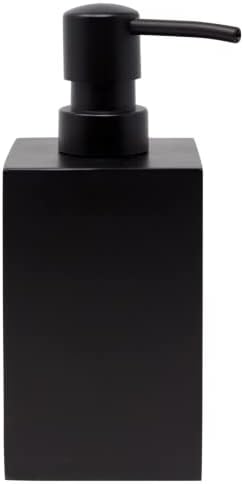 Design de Yew Distribuidor de sabão preto fosco para banheiro e cozinha, 15 onças
