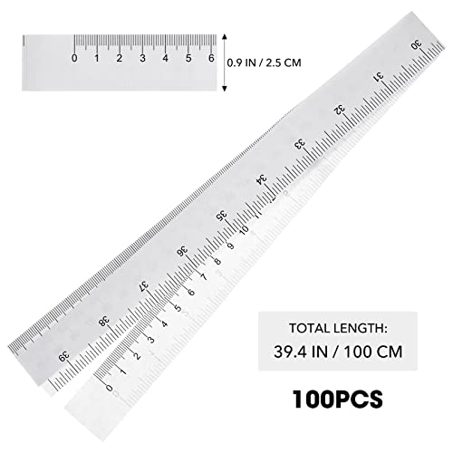 Doitool 200pcs Medida de fita de papel para medição corporal, fita adesiva do corpo para a medição do corpo da cabeça dos bebês